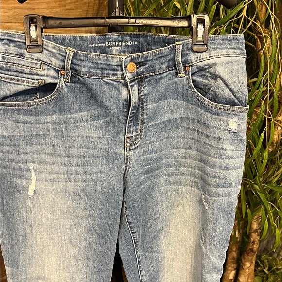 Chicos the Platinum Boyfriend jeans.  12 - Picture 3 of 4